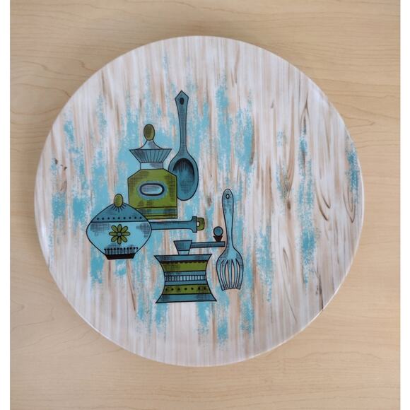 4-Retro Rare 60s Texas Ware Melmac Serving Kitchen MCM Plates - Picture 8 of 9